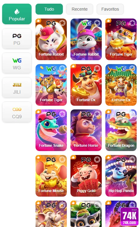 74k.com - explorar os melhores jogos de mesa