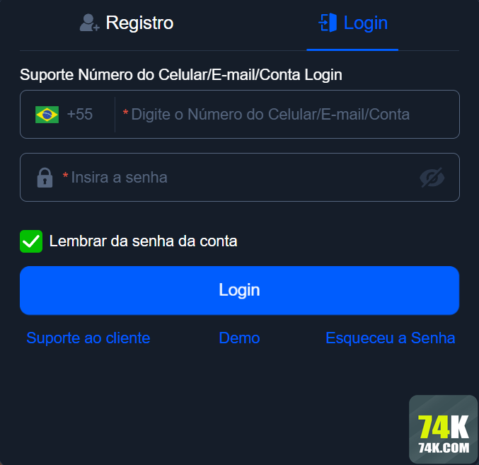 74k.com Cadastro Vantagens